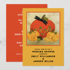 Invitación Boda de otoño ducha para parejas