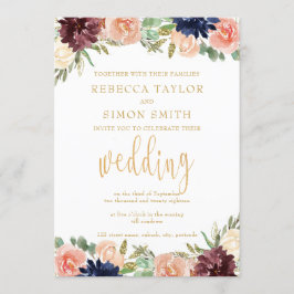 Invitación Boda de otoño en Borgoña