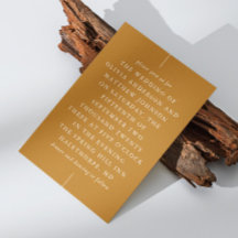 Boda de Otoño en Marrón Mostaza | Tipografía Moder