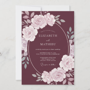 Invitación Boda de Otoño Majestuosa en Borgoña