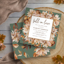 Boda de otoño verde salvia Bridal Shower