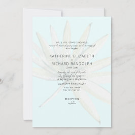 Invitación Boda de Padres de Hielo Azul Novia Tropical