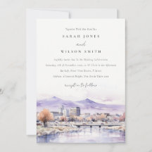 Boda de paisaje acuarela en Boise, Idaho