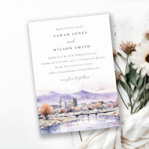 Boda de paisaje acuarela en Boise, Idaho