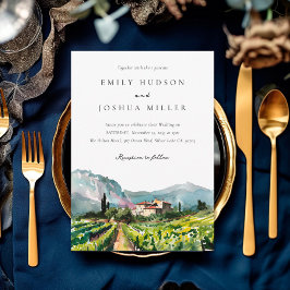 Invitación Boda de paisajes de invierno rústico