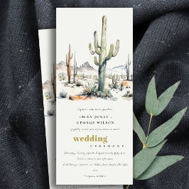 Invitación Boda de paisajes del desierto del Oeste de Boho Ca