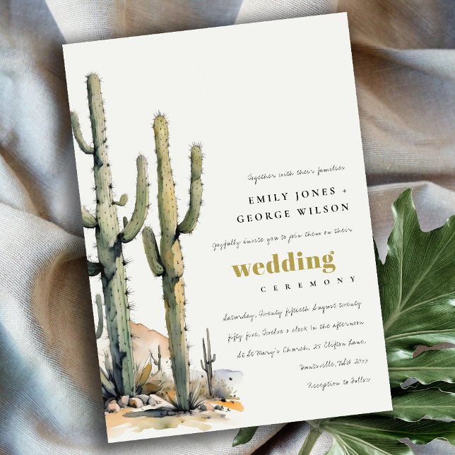 Invitación Boda de paisajes del desierto del Oeste de Boho Ca (Subido por el creador)