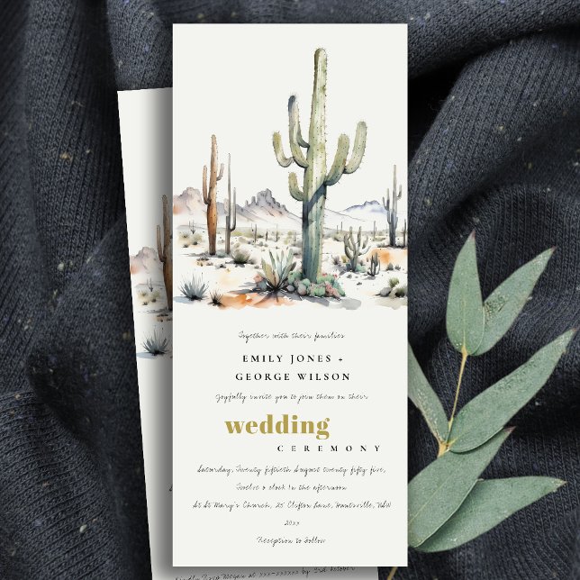 Invitación Boda de paisajes del desierto del Oeste de Boho Ca (Subido por el creador)