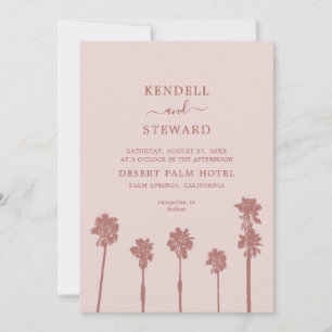 Invitación Boda de Palm Tree Romance Suite