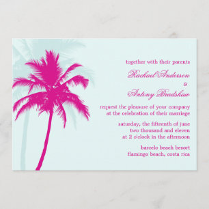 Invitación Boda de Palm Trees