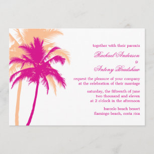 Invitación Boda de Palm Trees