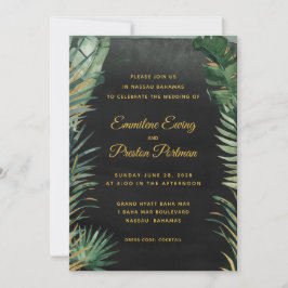 Invitación Boda de Palm Tropical