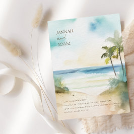 Invitación Boda de Palmeras Tropicales