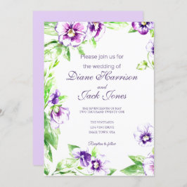 Invitación Boda de paneles acuáticos