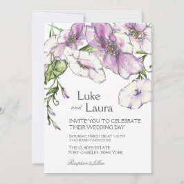 Invitación Boda de Pansy moderno con código QR de foto