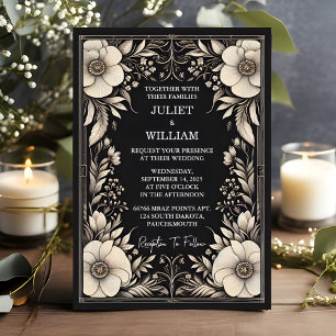 Invitación Boda de papel de tela de encaje de tela de tejidos