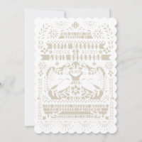 Boda de Papel Picado de las palomas de la fantasía