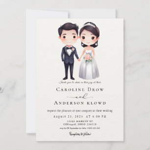 Invitación Boda de Pareja de Anime