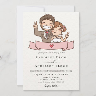 Invitación Boda de Pareja de Anime