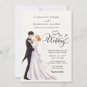 Invitación Boda de Pareja de Anime