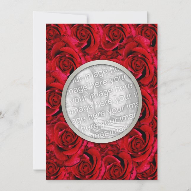 Invitación Boda de pareja de novias de personalizado Rojo (Anverso)