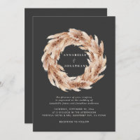 Boda de pasto negro bohemio moderno