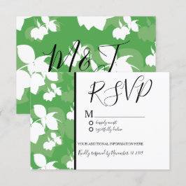 Invitación Boda de patrón verde sin costuras Silo Lemon Lime