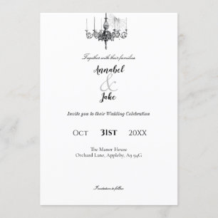 Invitación Boda de pelota de máscaras