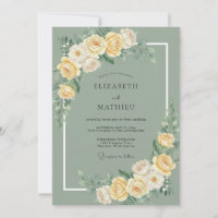 Boda de peonía amarilla mantecosa