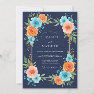 Invitación Boda de Peonía Coral de la Marina