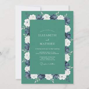 Invitación Boda de Peonía de Jade