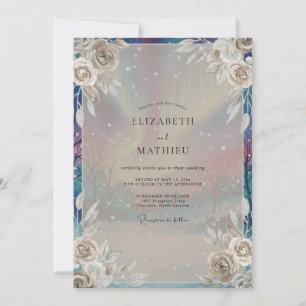 Invitación Boda de Peonía Irisada