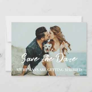 Invitación Boda de perro ahorra el presupuesto de fecha