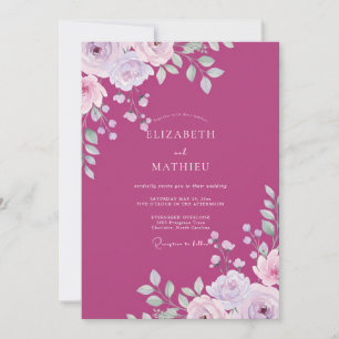 Invitación Boda de Pétalo de Lavanda de Fruta