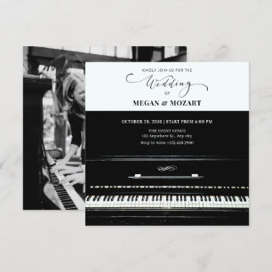 Invitación Boda de piano clásico