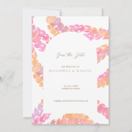 Invitación Boda de Pikake Salva la fecha