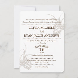 Invitación Boda de Pine Cone Silhouette