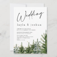 Boda de Pinos Árboles Minimalistas modernos