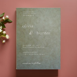 Invitación Boda de pintura Ante de la Falso sabio de oro cont