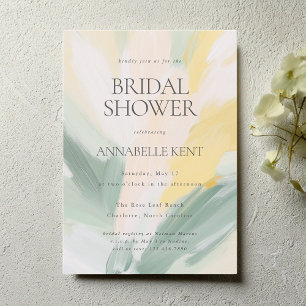 Invitación Boda de pintura de arte moderno ducha de novia