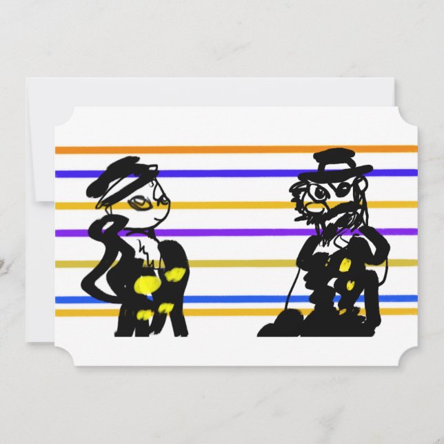 Invitación Boda de piratas  (Anverso)