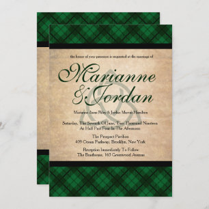 Invitación Boda de placa celta