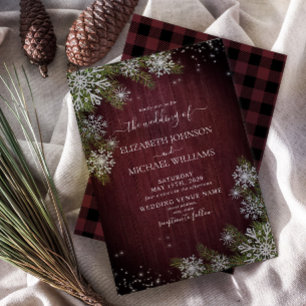 Invitación Boda de plástico de madera de color ruidoso platea