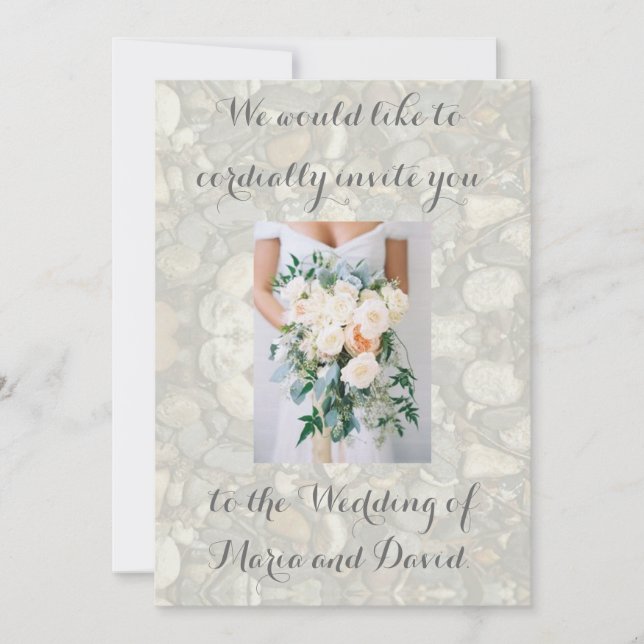 Invitación Boda de playa (Anverso)