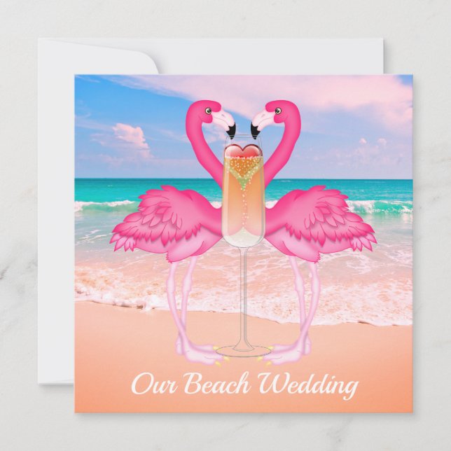 Invitación Boda de playa (Anverso)