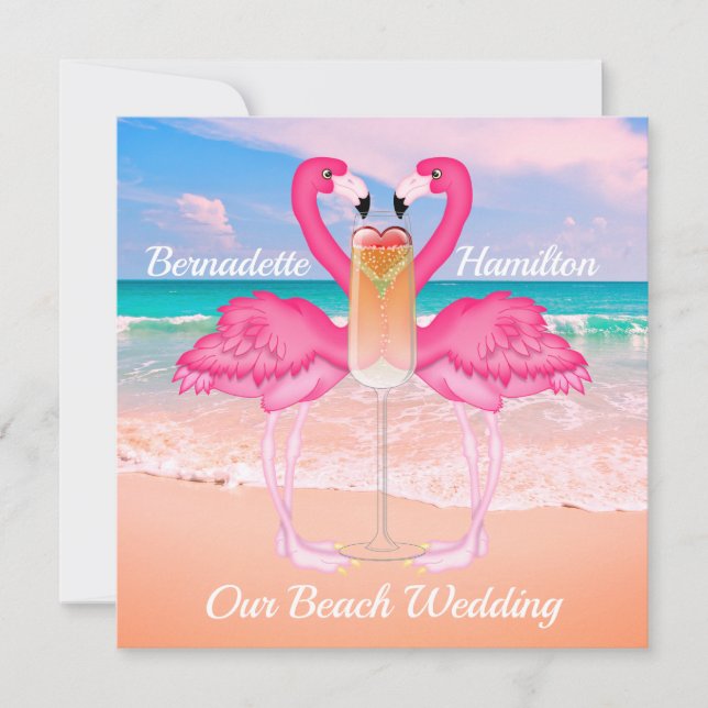 Invitación Boda de playa 2 (Anverso)