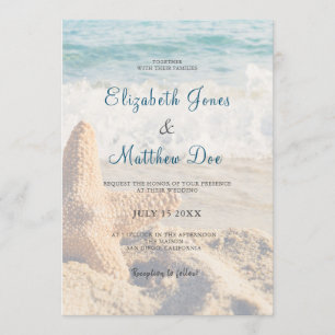 Invitación Boda de playa - Boda de playa - Playa romántica