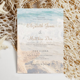Invitación Boda de playa - Boda de playa - Playa romántica