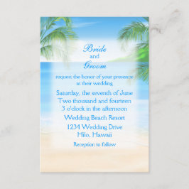 Invitación Boda de playa de ensueño