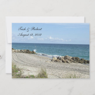 Invitación Boda de playa de la Florida